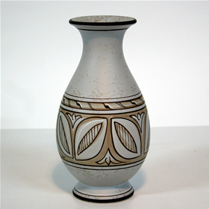 Vaso fiori grey in ceramica dipinta a mano